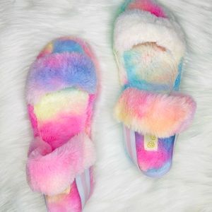 Cotton candy slippers